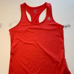 Red Reebok workout tank top